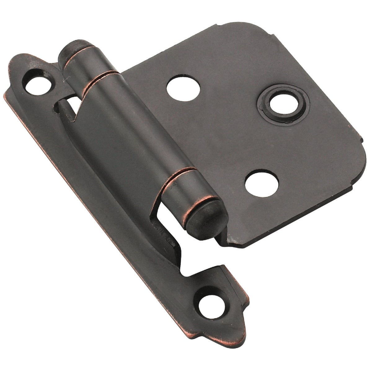 Amerock Oil Rubbed Bronze Self-Closing Face Mount Overlay Hinge (2-Pack)