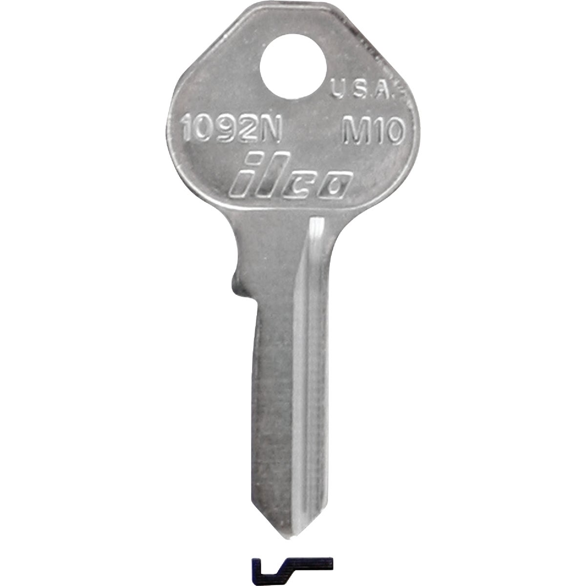 ILCO Master Nickel Plated Padlock Key M10 / 1092N (10-Pack)