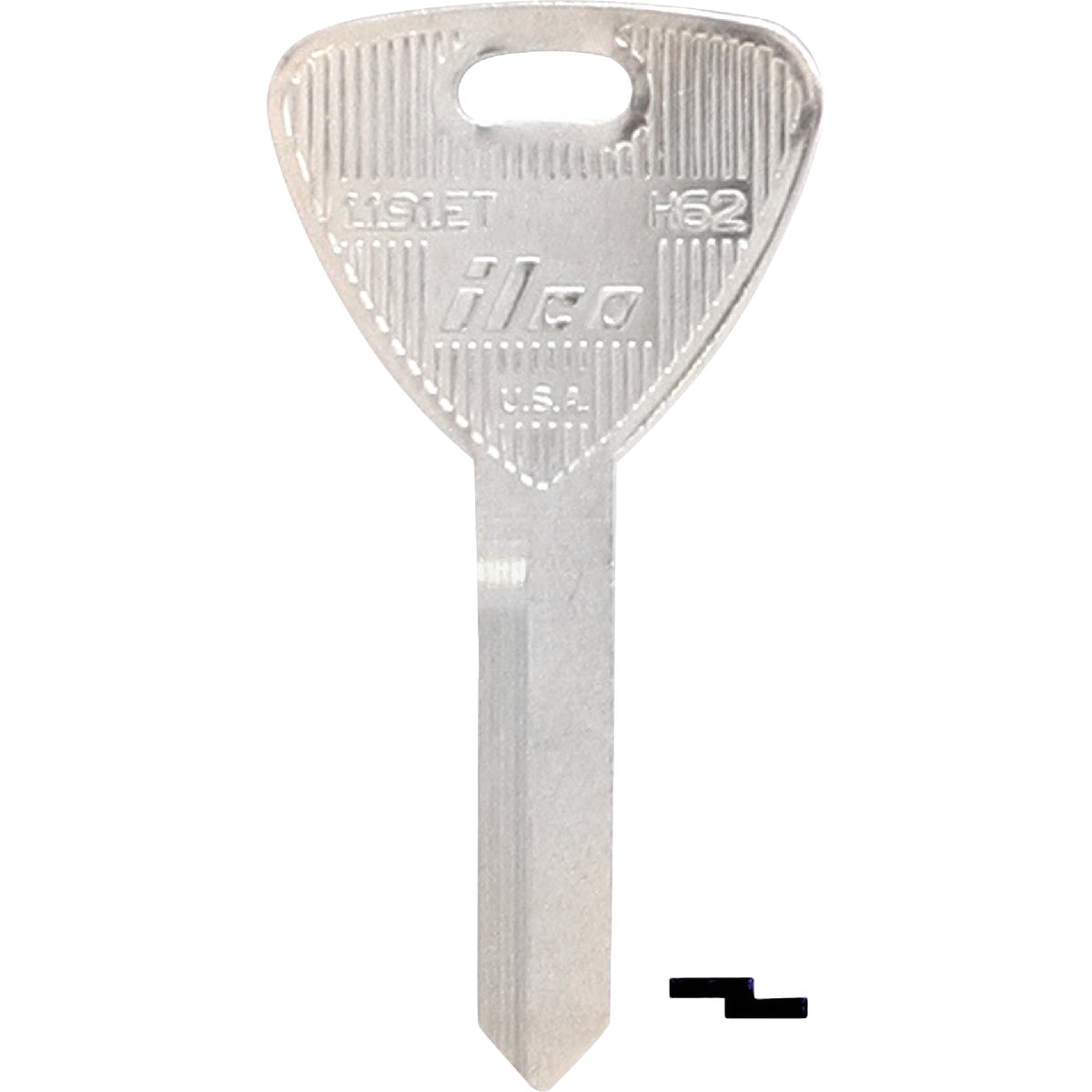 ILCO Ford Nickel Plated Automotive Key, H62 / 1191ET (10-Pack)