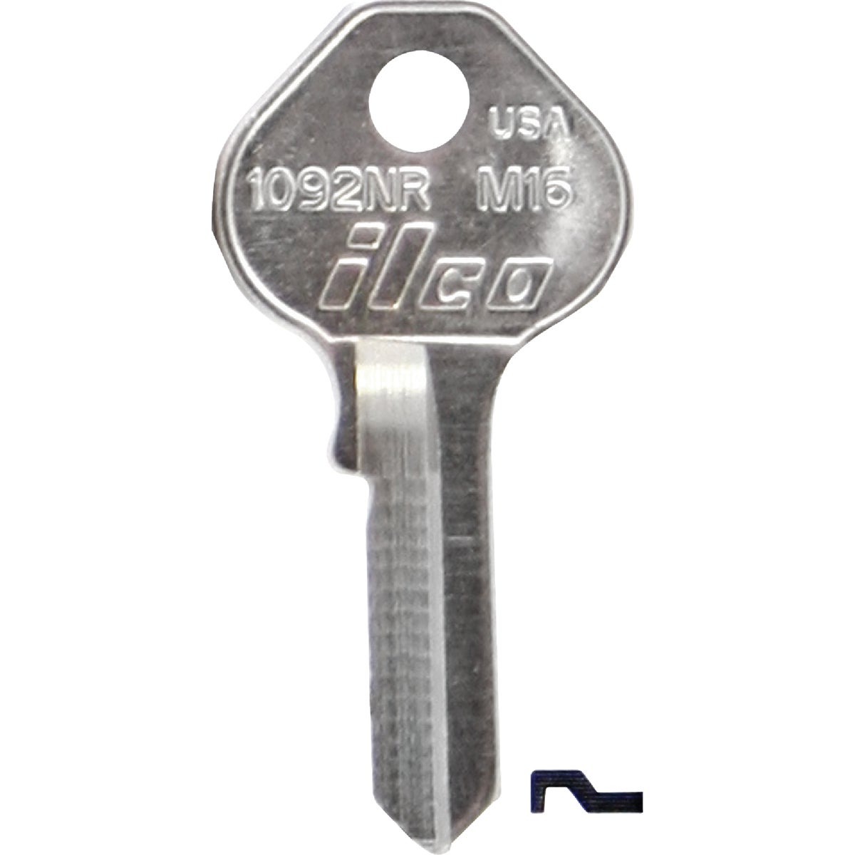 ILCO Master Nickel Plated Padlock Key M16 / 1092NR (10-Pack)