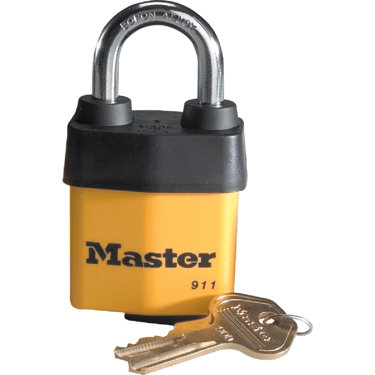 Master Lock FlexFit Keyway Cover Laminated Steel Keyed Padlock