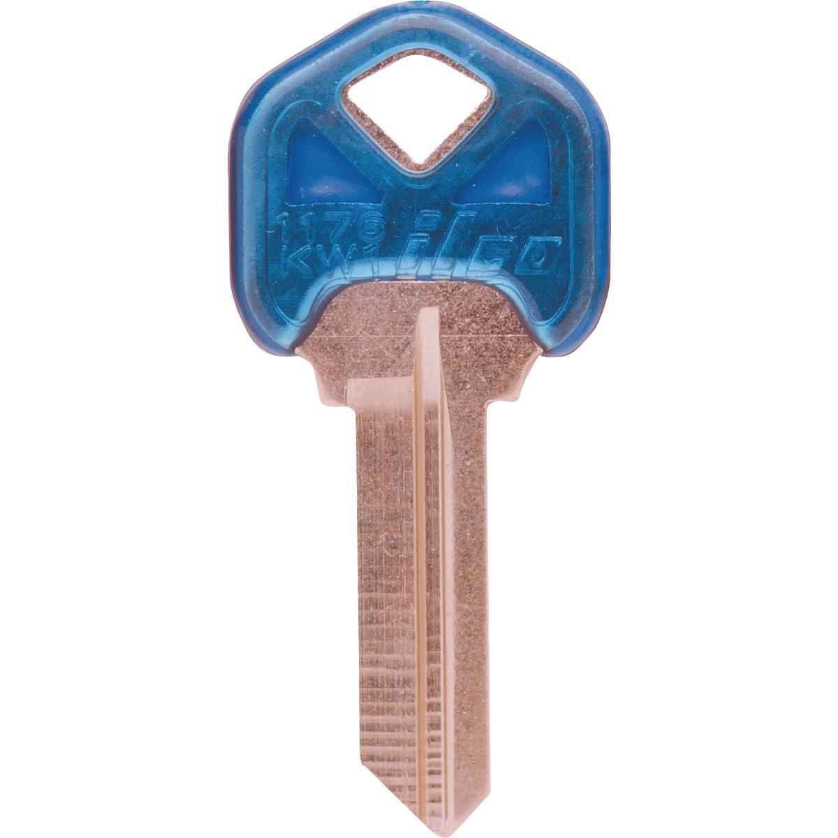 ILCO Kwikset Design Decorative House Key, KW1-Aqua (5-Pack)