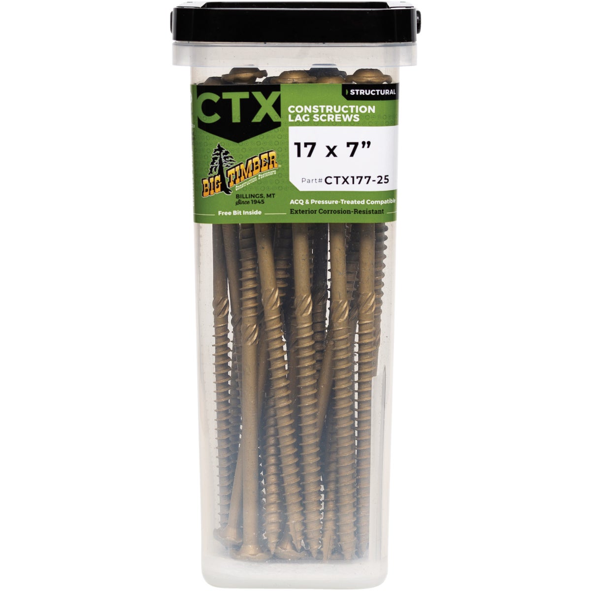 Big Timber #17 x 7 In. Lag Screw (25 Ct.)