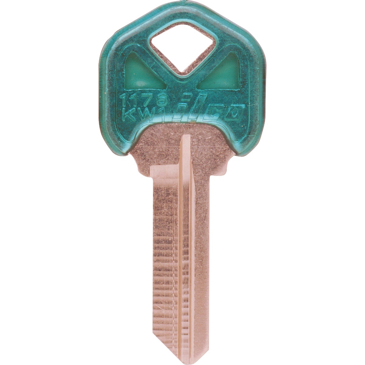 ILCO Kwikset Design Decorative House Key, KW1-Teal (5-Pack)