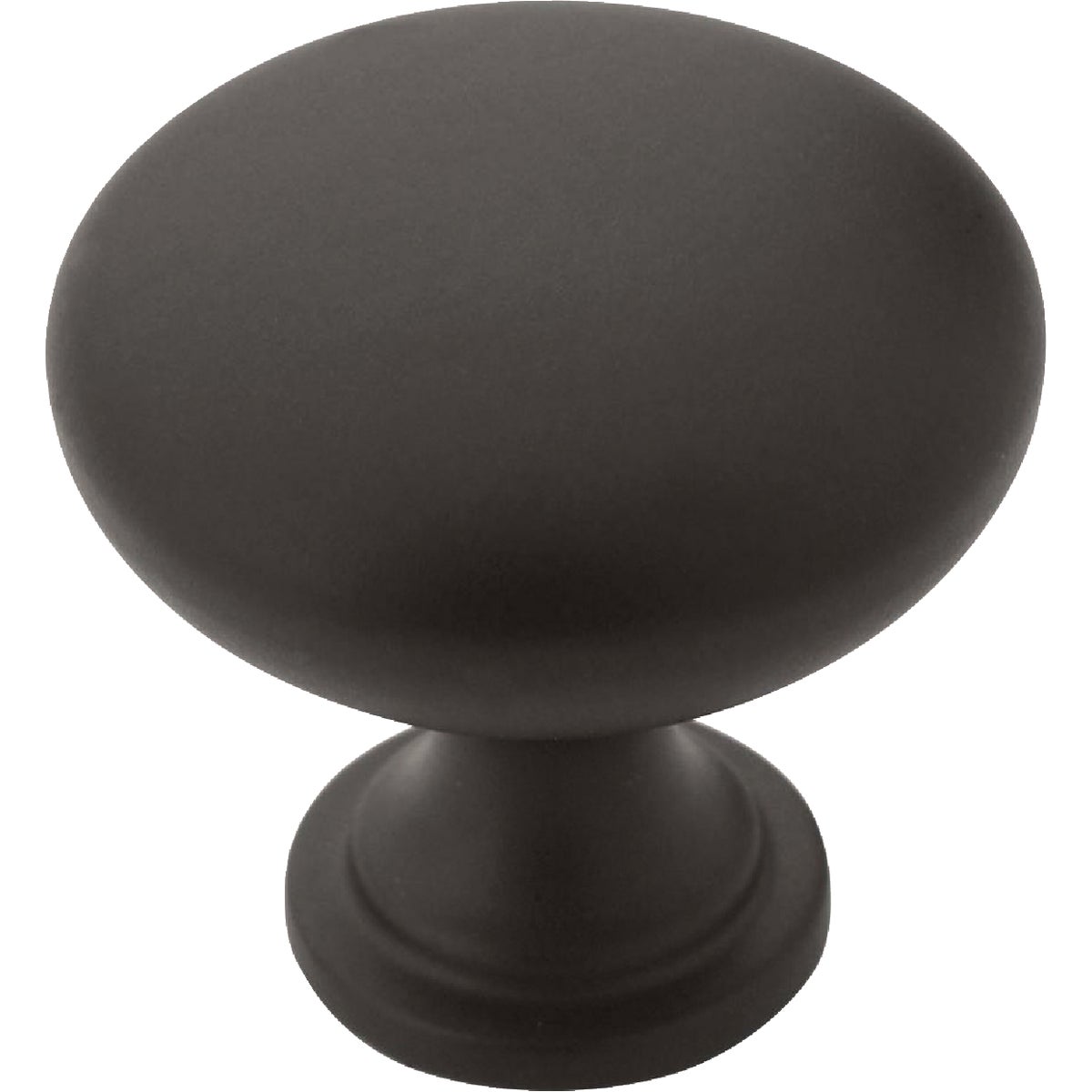 Amerock Edona 1.25 In. Dia. Round Matte Black Cabinet Knob (10-Pack)