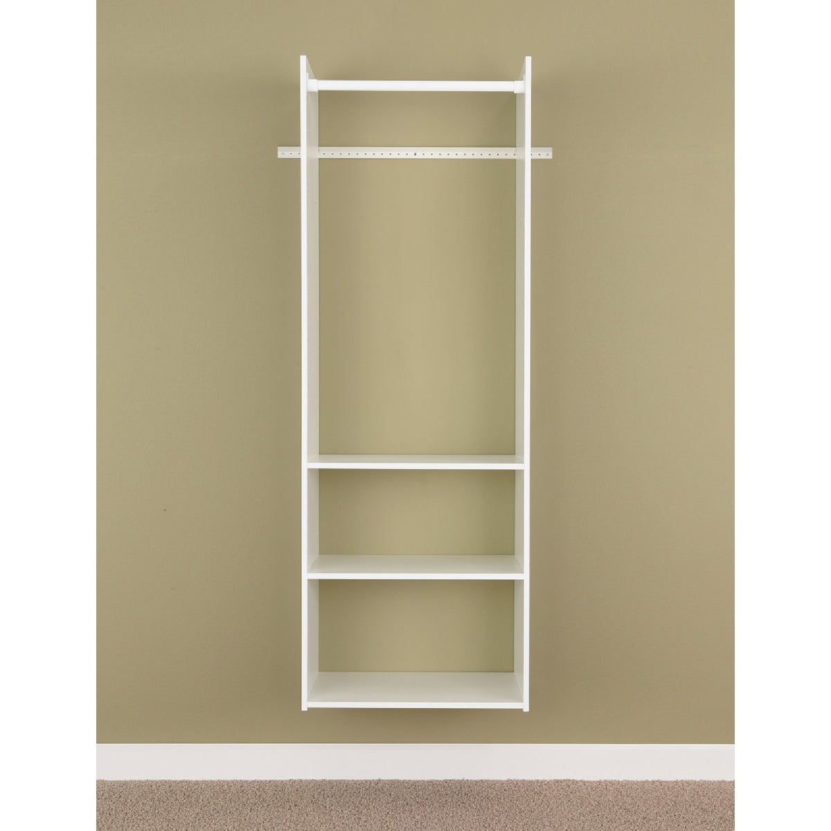 Easy Track Hanging Tower Wall-Mounted Shelving Unit