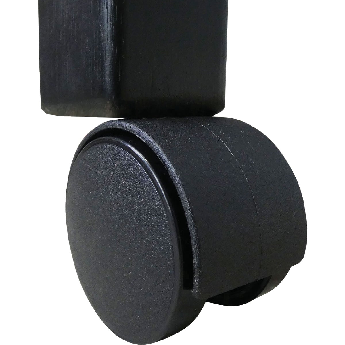 Do it 1-5/8 In. Dia. Black Twin Wheel Caster with 1-1/2 In. Stem (2-Pack)