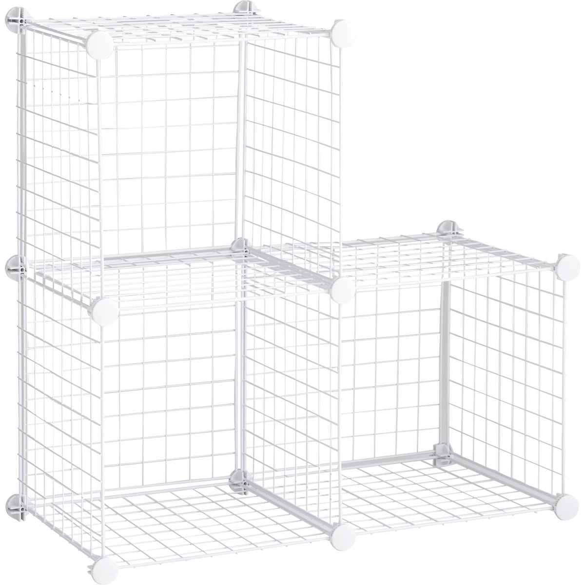 Rubbermaid  White 3-Cube Storage Stacker