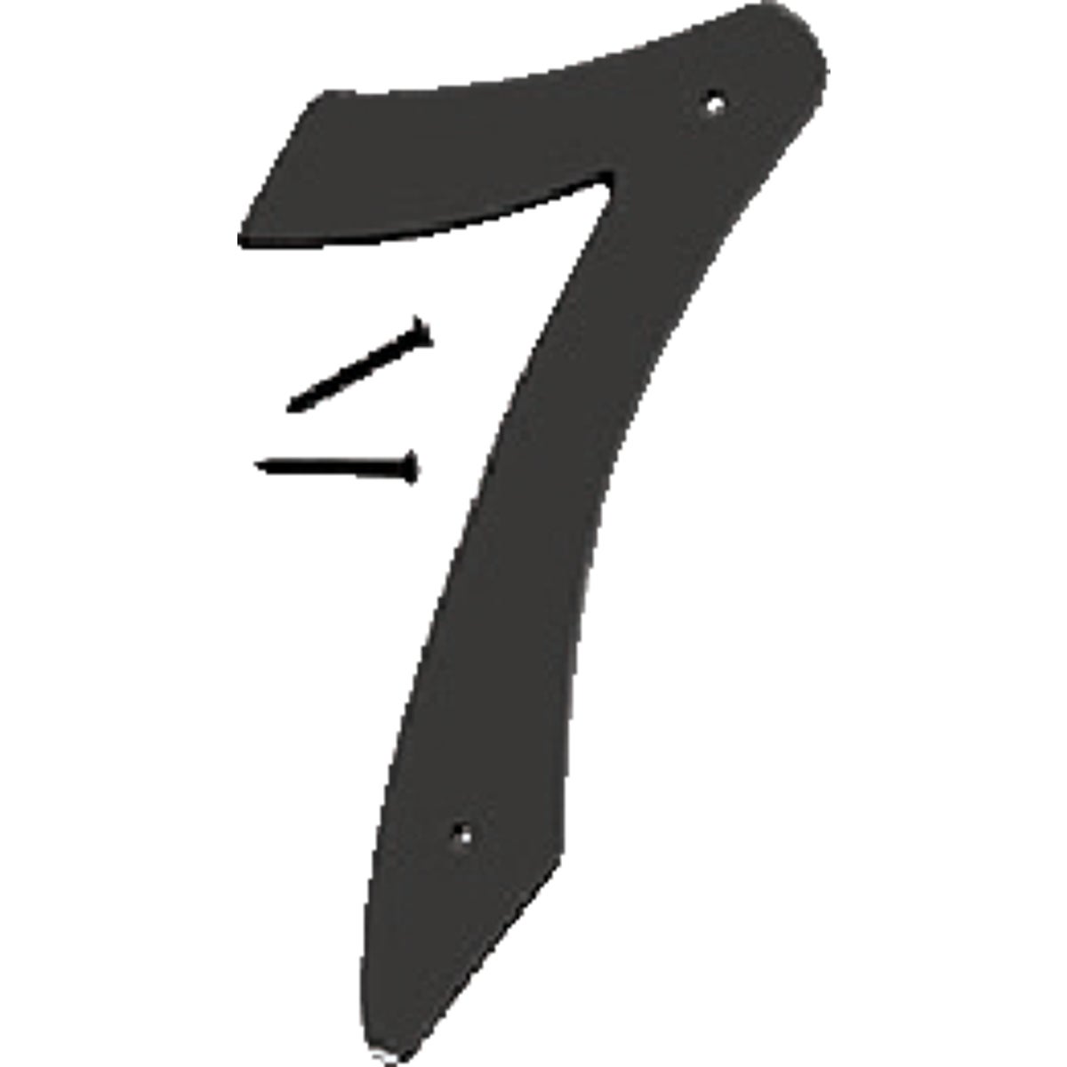 Hy-Ko 4 In. Satin Black Number 7