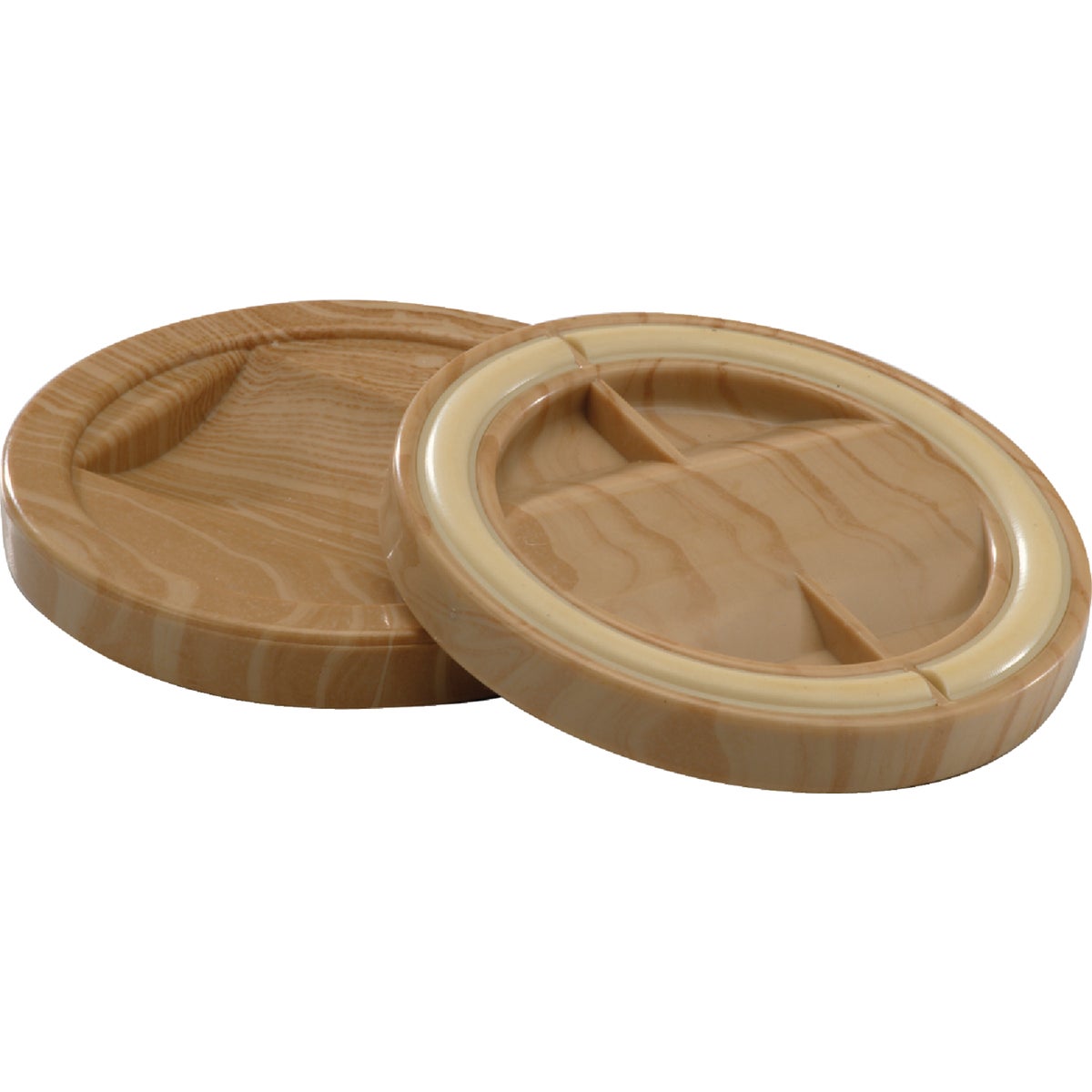 Do it 2-1/4 In. Inner Diameter Round Woodgrain Furniture Leg Caster Cup,(4-Pack)
