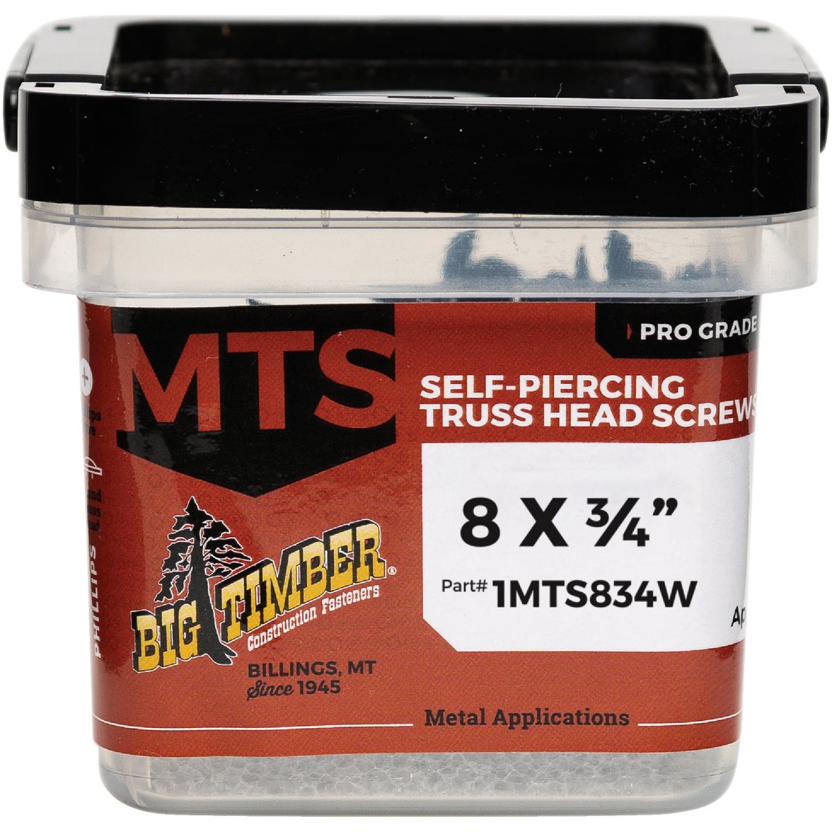 Big Timber #8 x 3/4 In. White Modified Truss Head Sharp Point Wood Screw (1 Lb.)