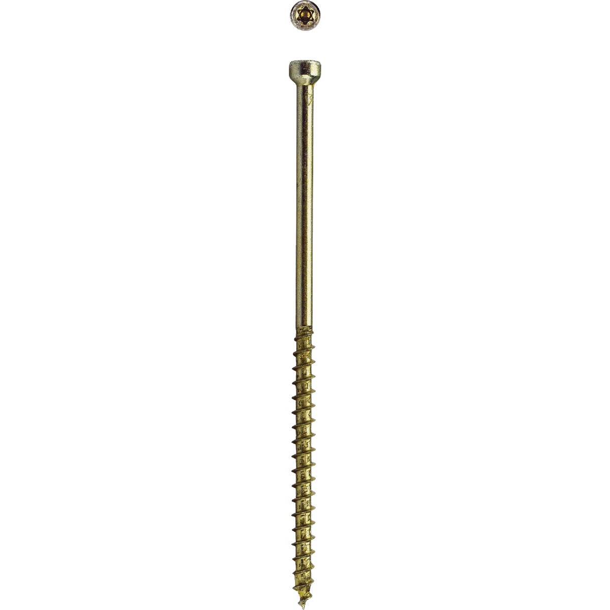 SPAX 9 x 4 In. PT HCR (Exterior Rated) Yellow Trim Screw (50-Count)