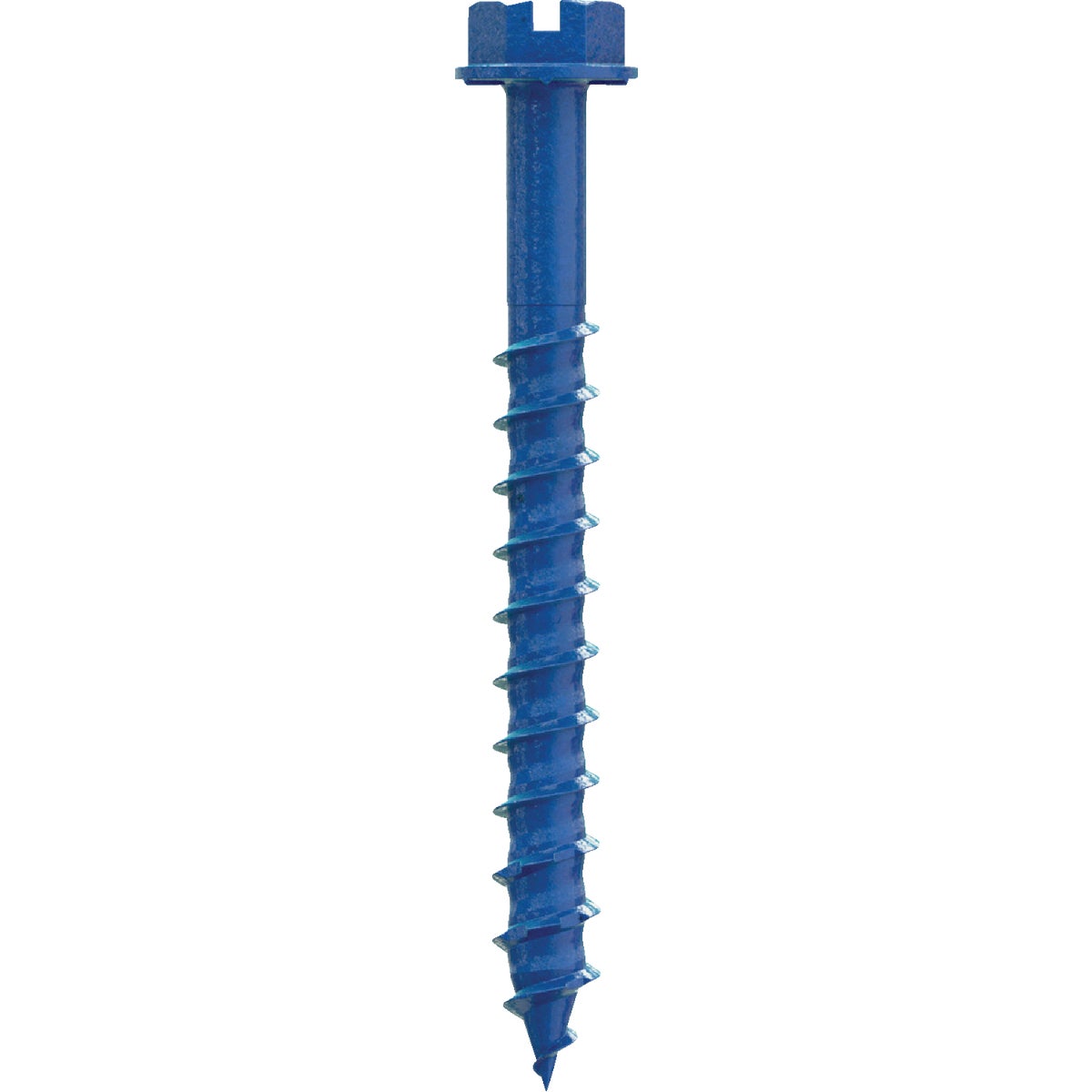 Simpson Strong-Tie Titen Turbo  1/4 in. x 2-1/4 in. Hex-Head Concrete and Masonry Screw, Blue (100-Qty)