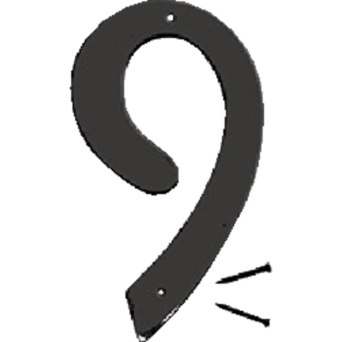 Hy-Ko 4 In. Satin Black Number 9