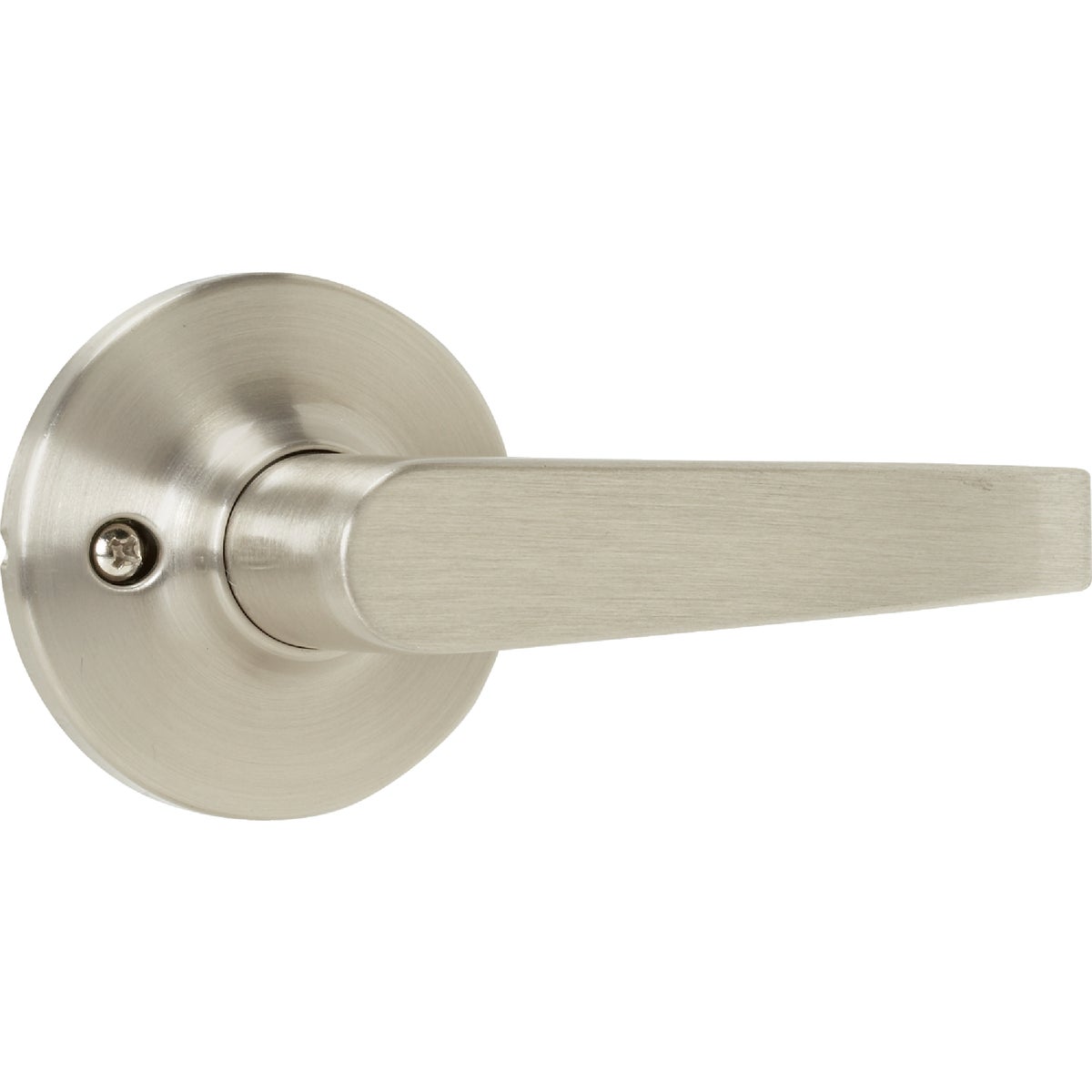 Steel Pro Brushed Nickel Straight Passage Door Lever