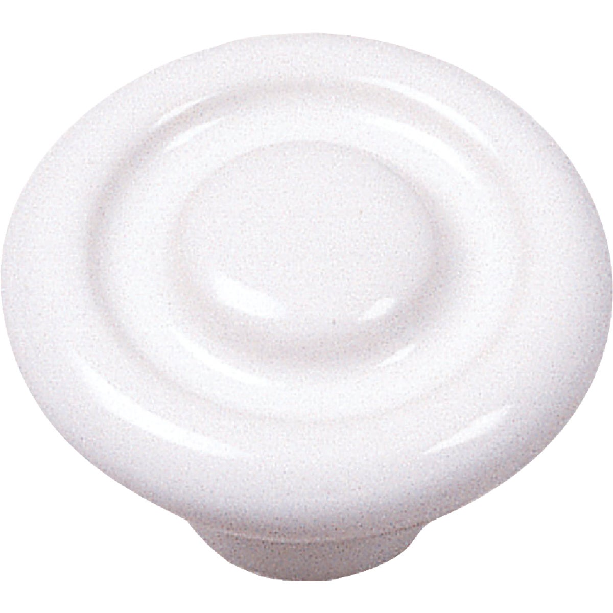 Laurey White Circle Impression Ceramic Knob