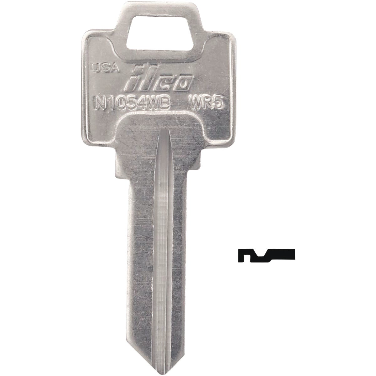 ILCO Key Blank For Weiser Lockset 5-Pin / N1054WB (10-Pack)
