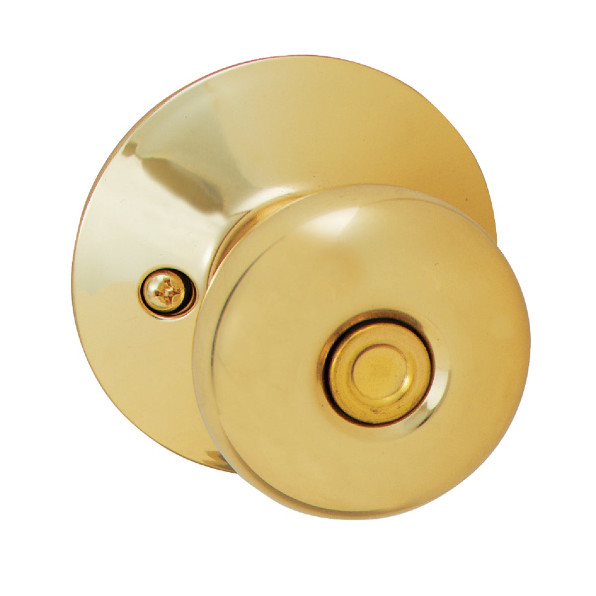 Schlage Plymouth Bright Brass Bed & Bath Door Knob