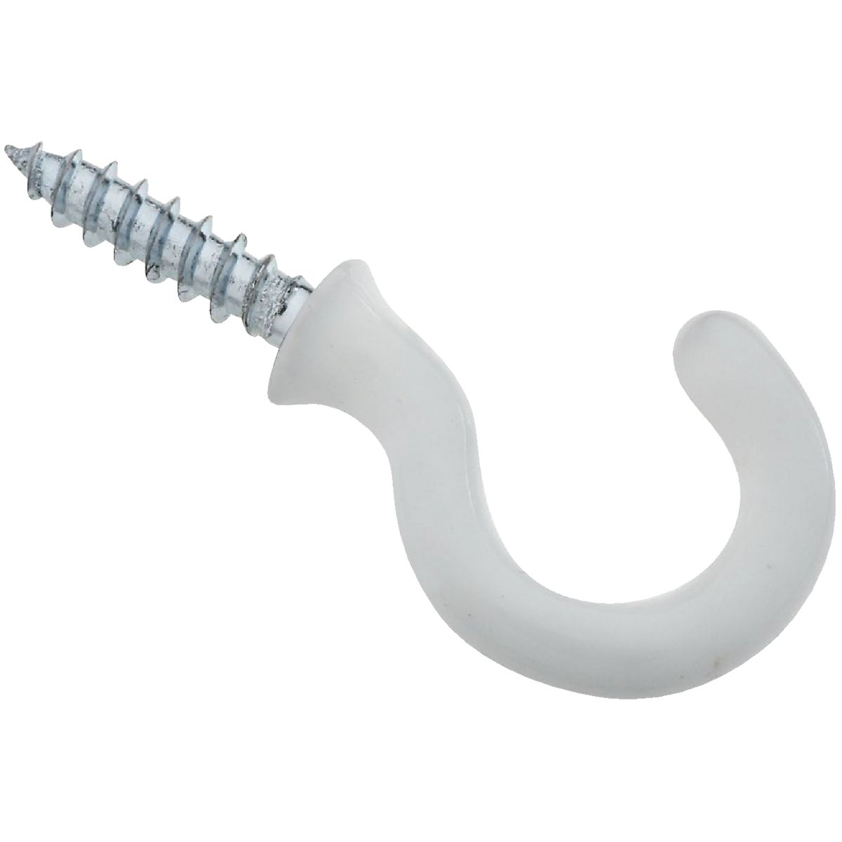 National 3/4 In. White Vinyl Cup Hook (50 Count)