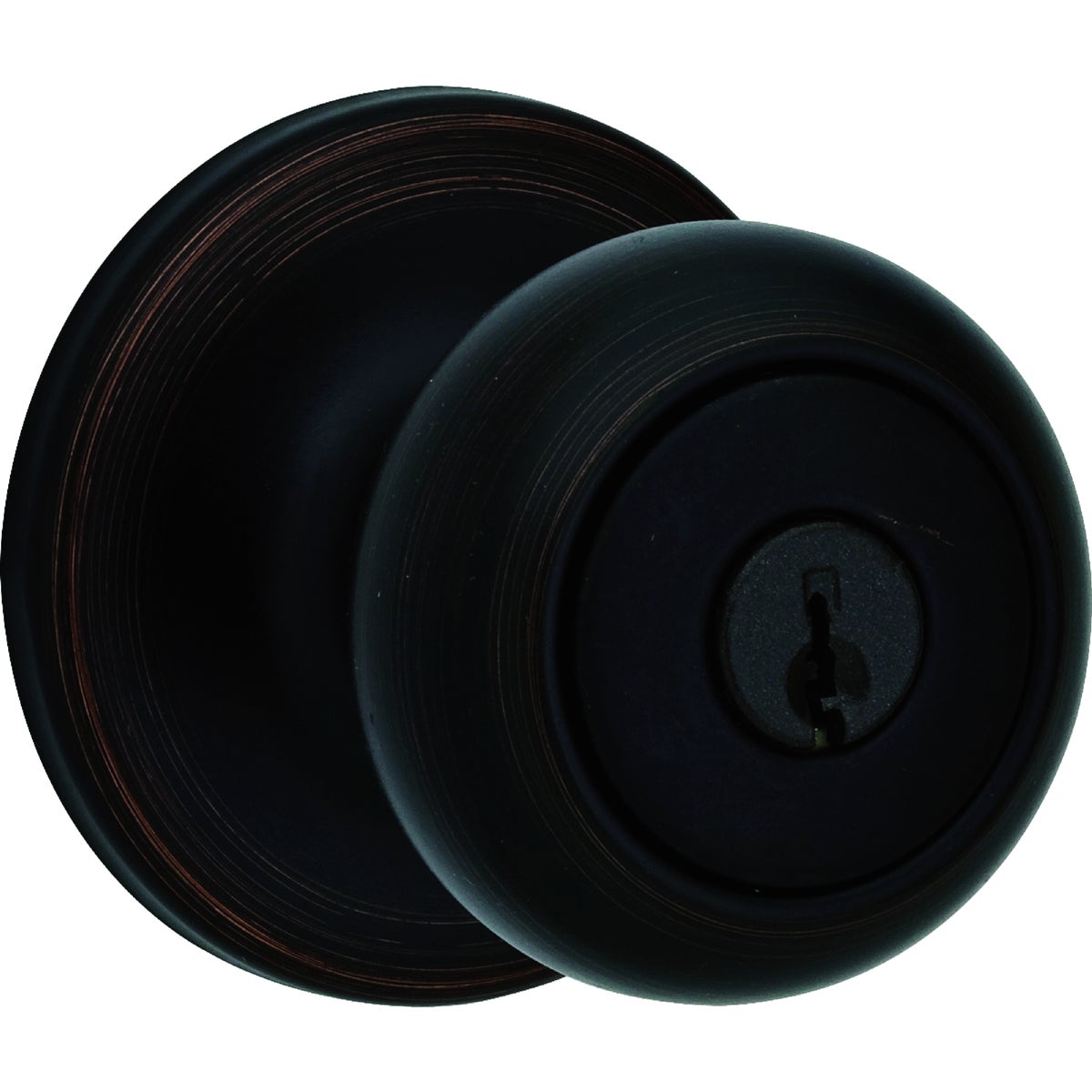 Kwikset Cove Keyed Entry Knob in Venetian Bronze