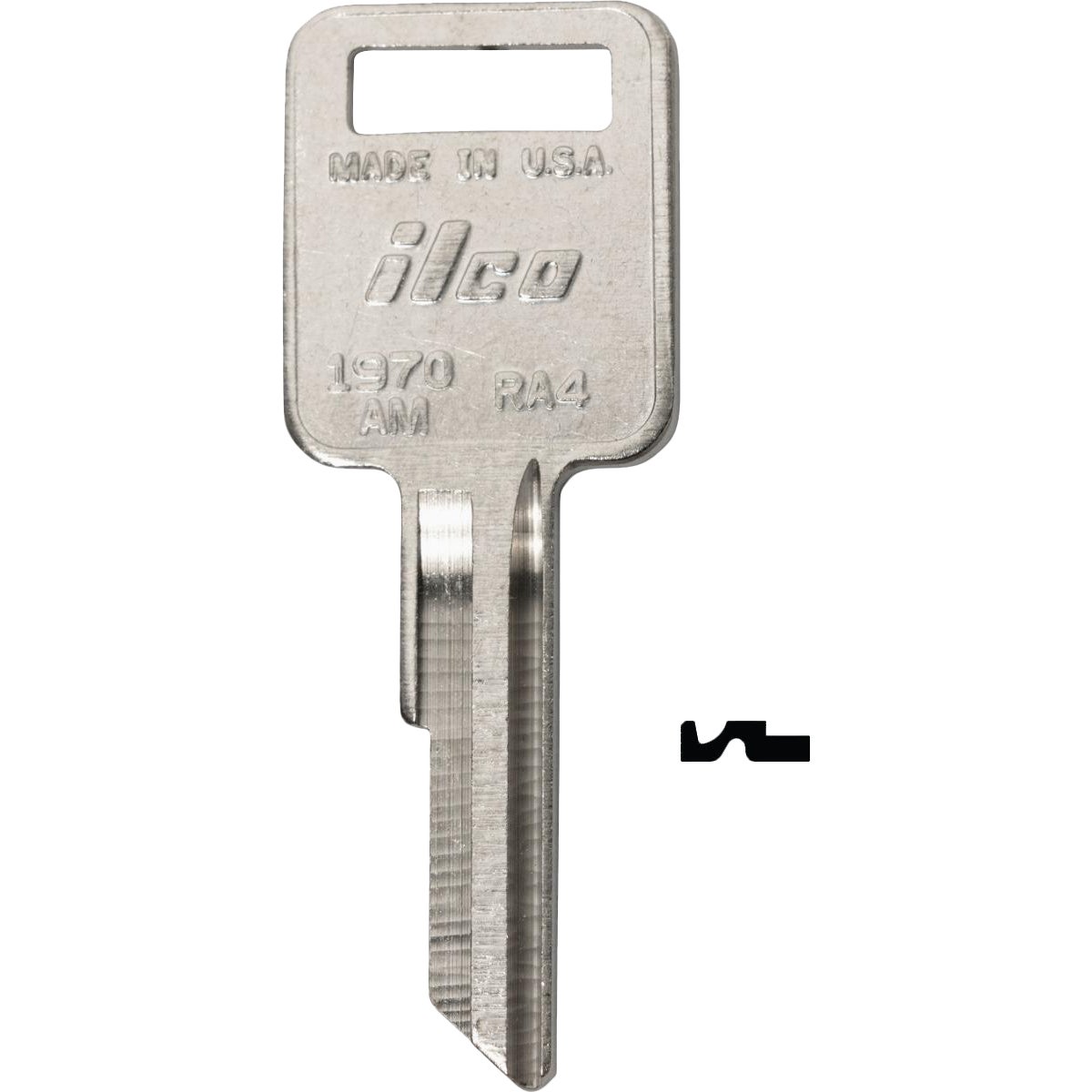 ILCO AMC Nickel Plated Automotive Key RA4 / 1970AM (10-Pack)