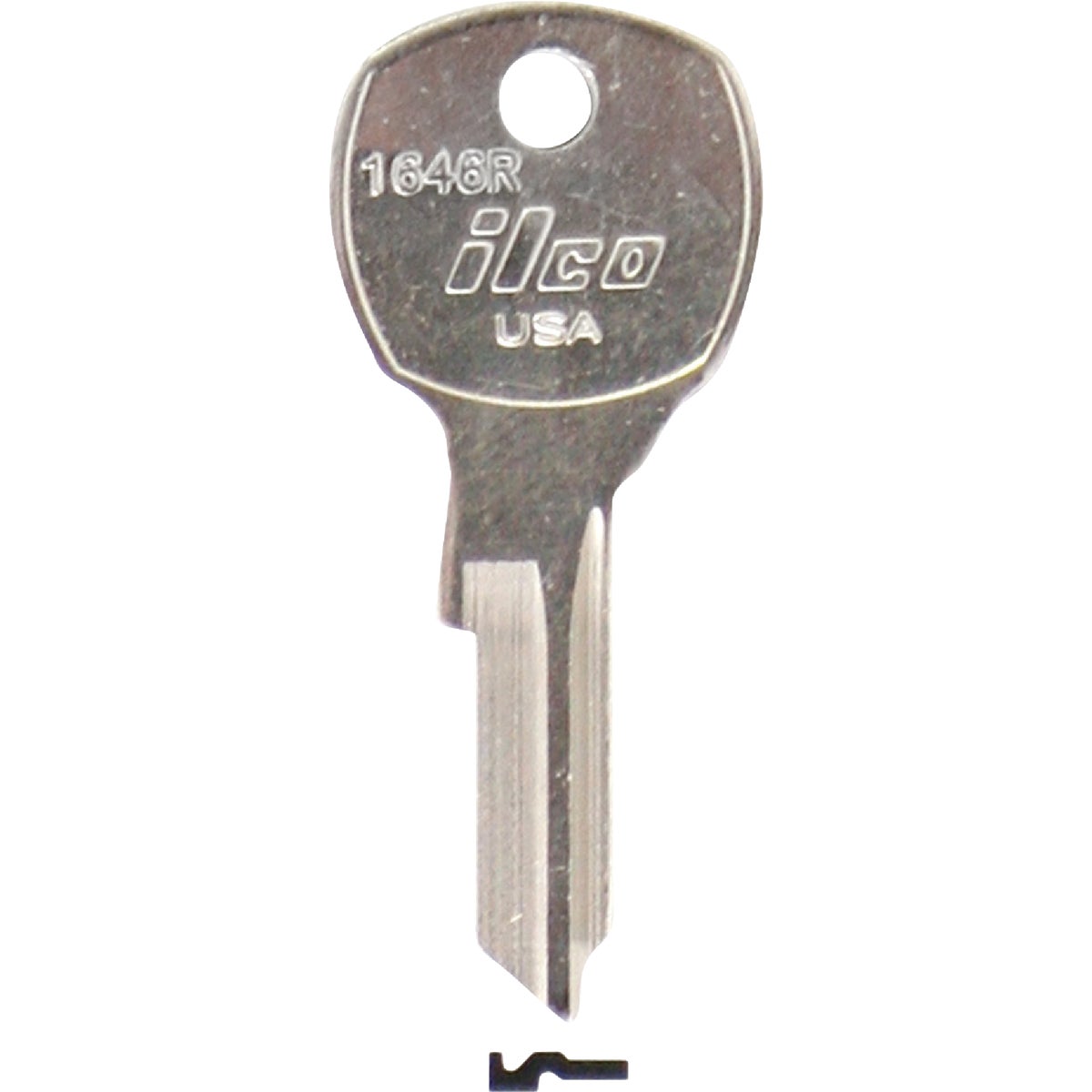 ILCO National Nickel Plated Mailbox Key, 1646R (10-Pack)