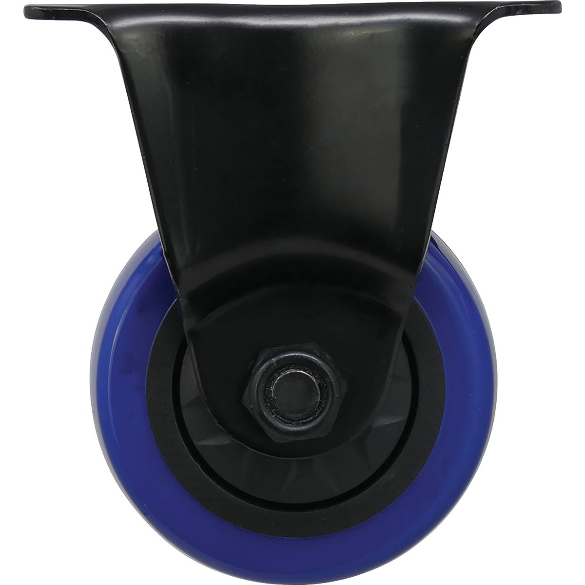 Shepherd Hardware 3 In. Blue Diamond TPU Rigid Plate Caster