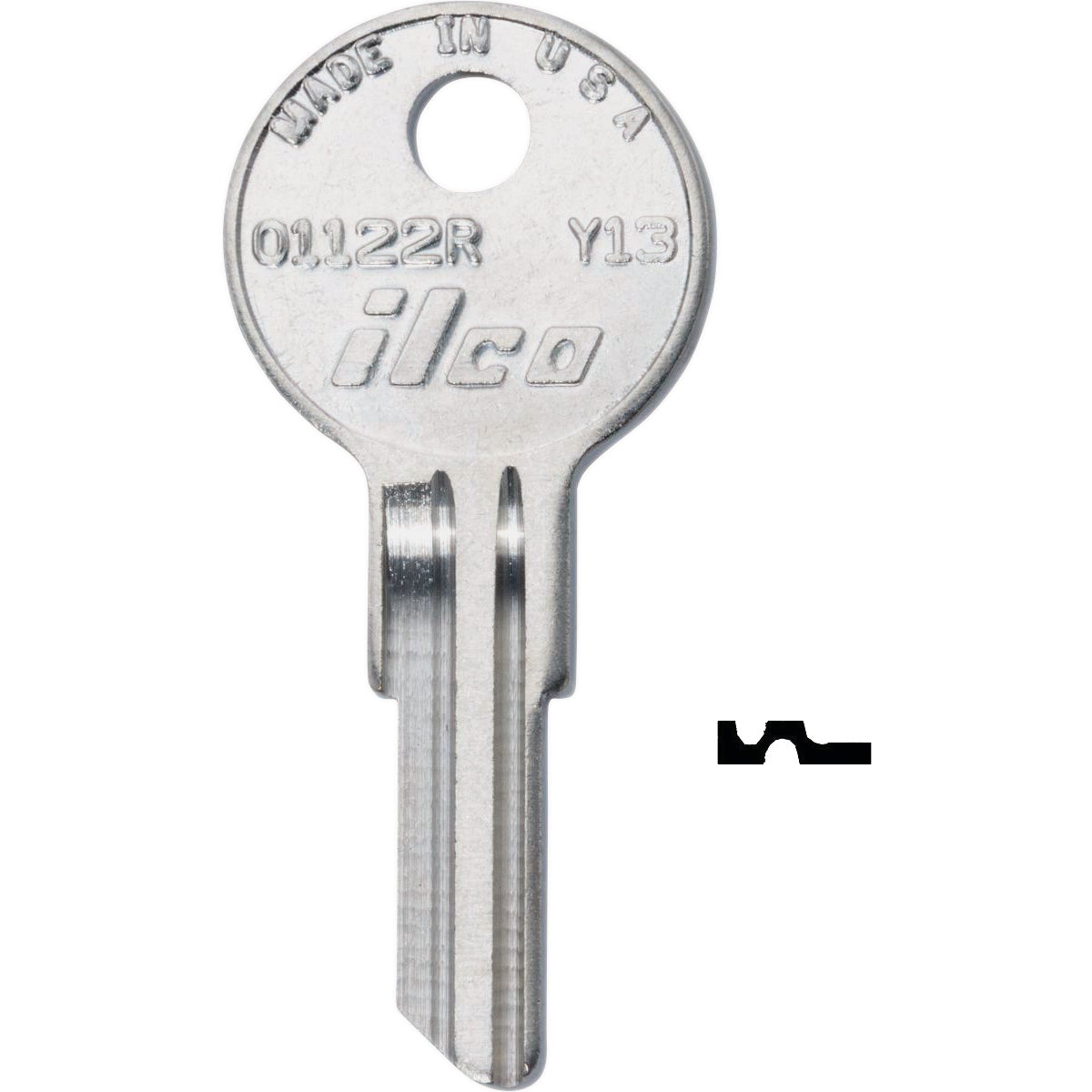 ILCO Key Blank For Yale Lockset, 01122R (10-Pack)