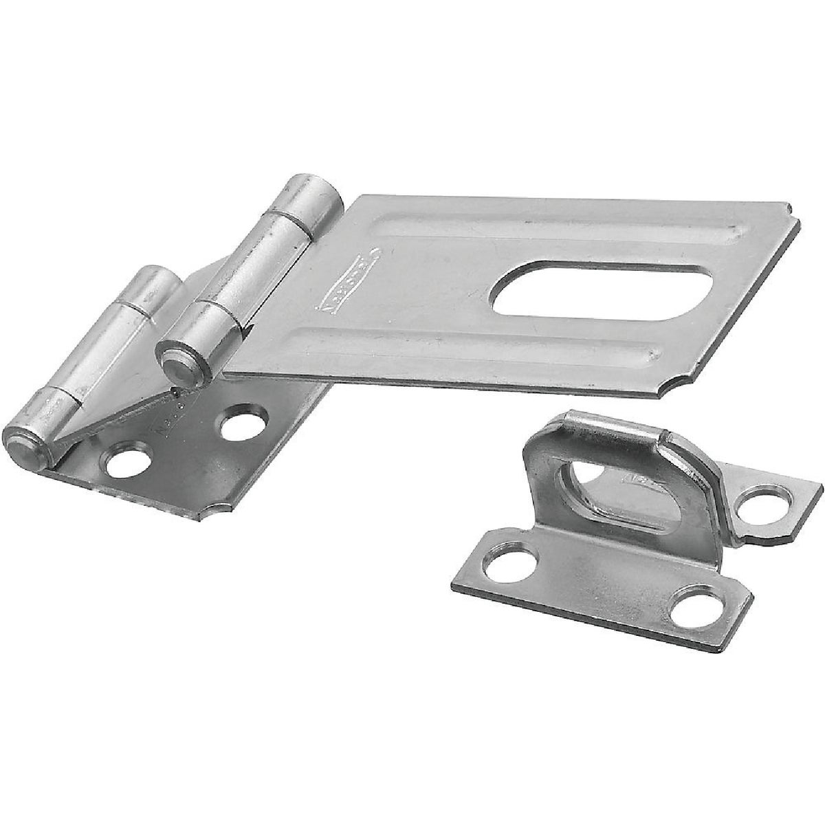 National Double Hinge Zinc Hasp