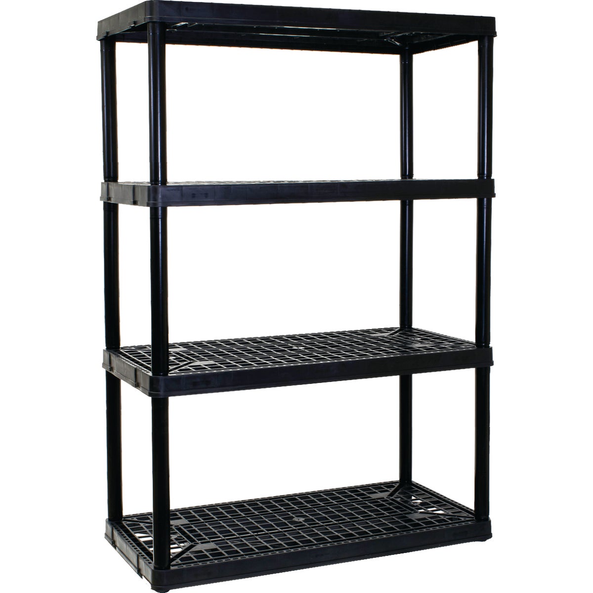 Gracious Living 4 Shelf Heavy Duty Black Ventilated Unit