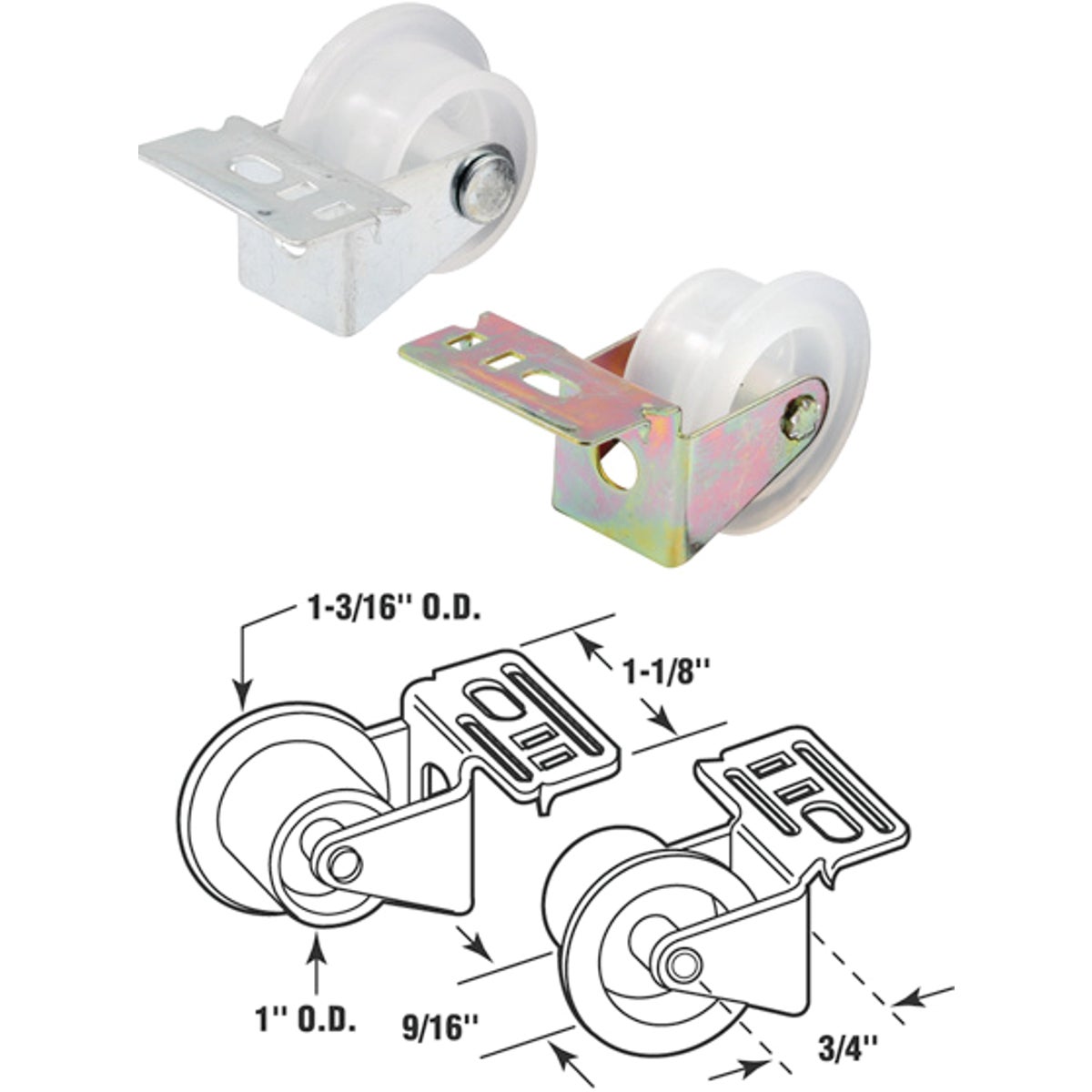 Prime-Line Front Drawer Roller Bracket