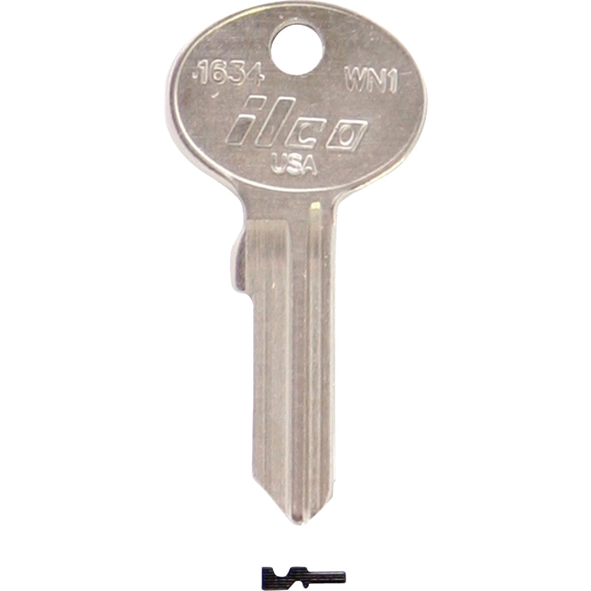 ILCO Wind Nickel Plated Mailbox Key, 1634 (10-Pack)
