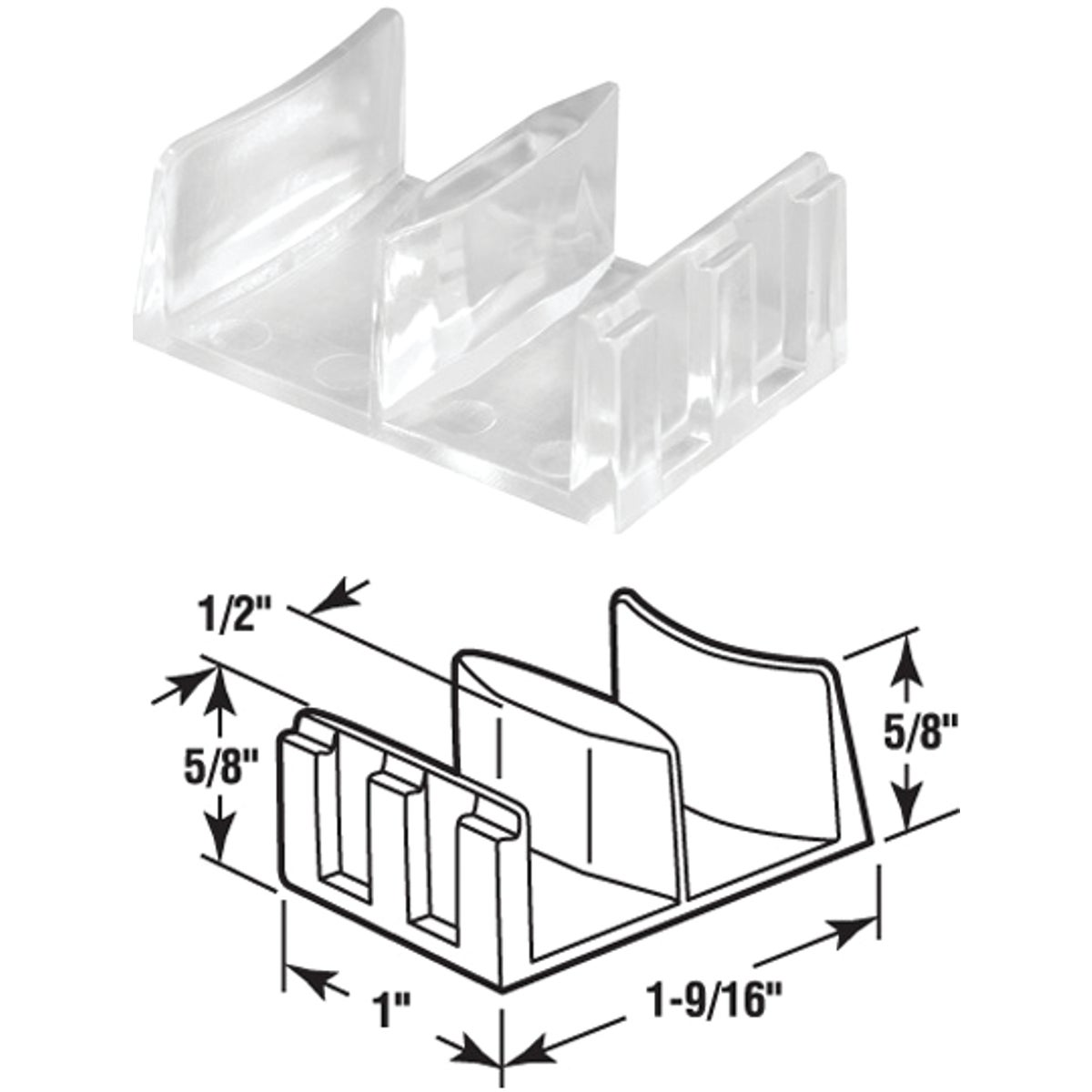 Prime-Line Shower Door Bottom Guide