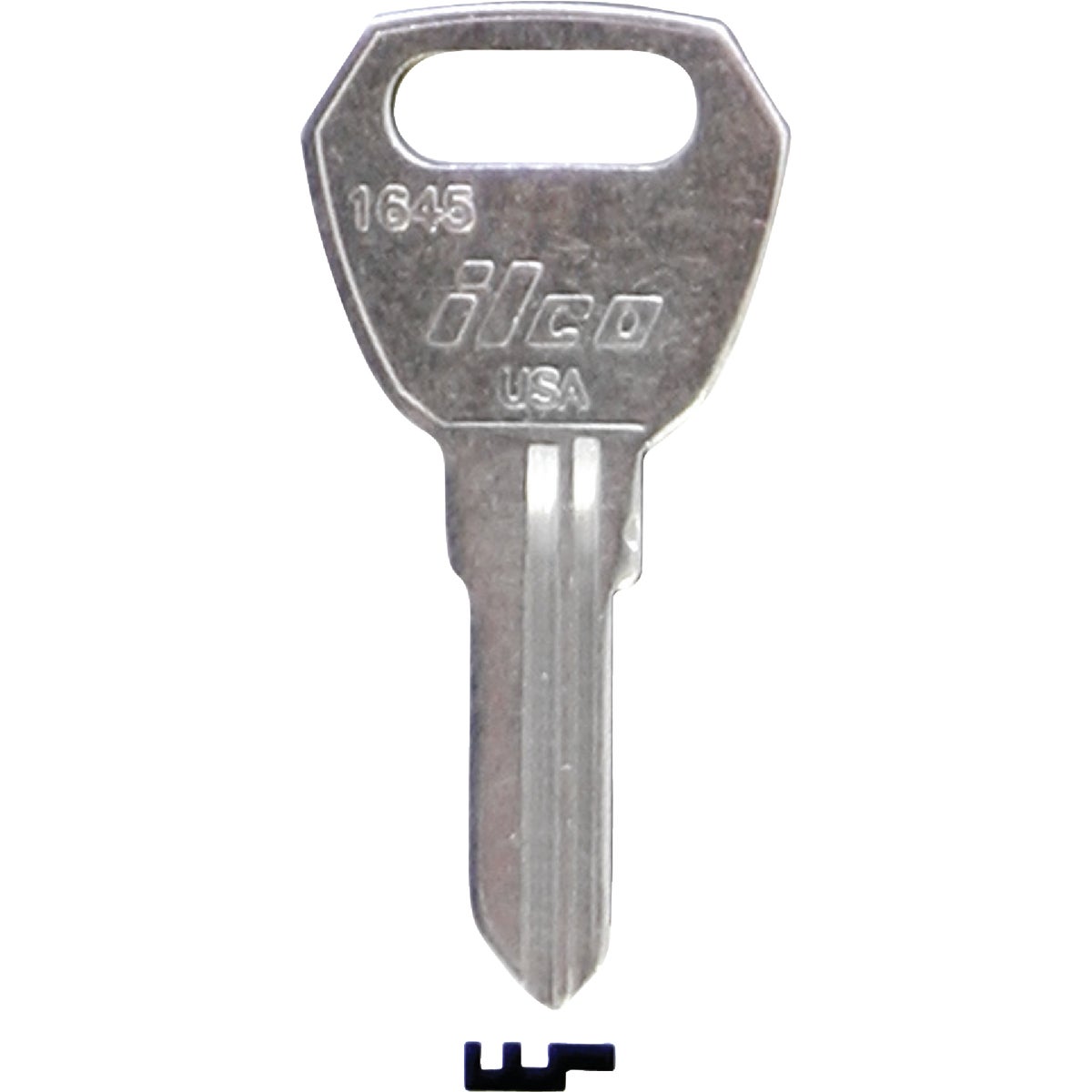 ILCO Fulton Nickel Plated Hitch Key, 1645 (10-Pack)