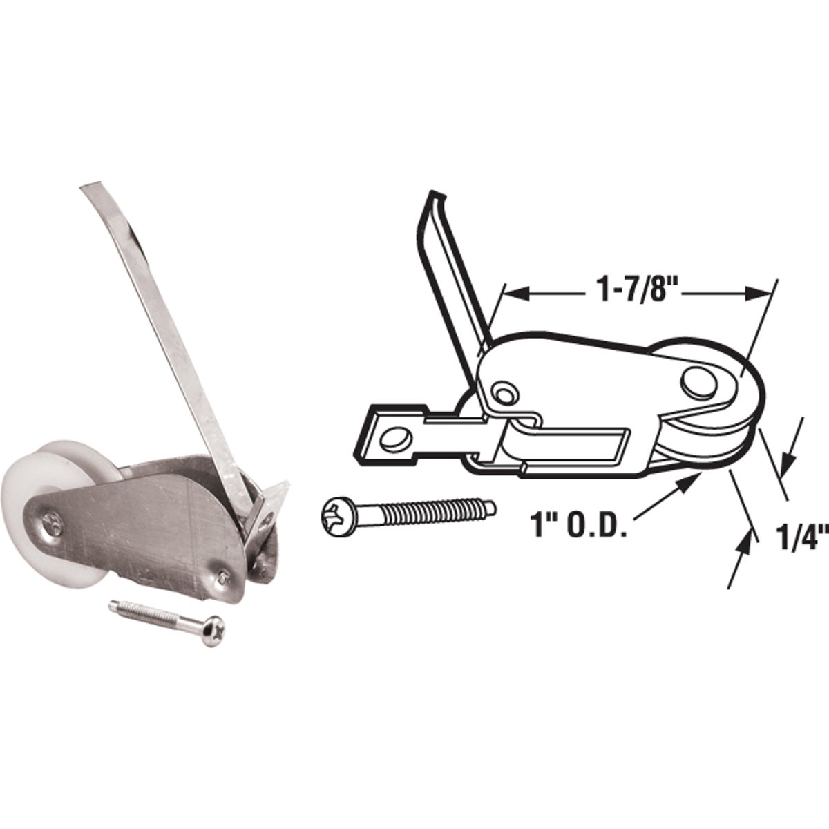 Prime-Line Rocker Screen Door Spring Tension with Roller