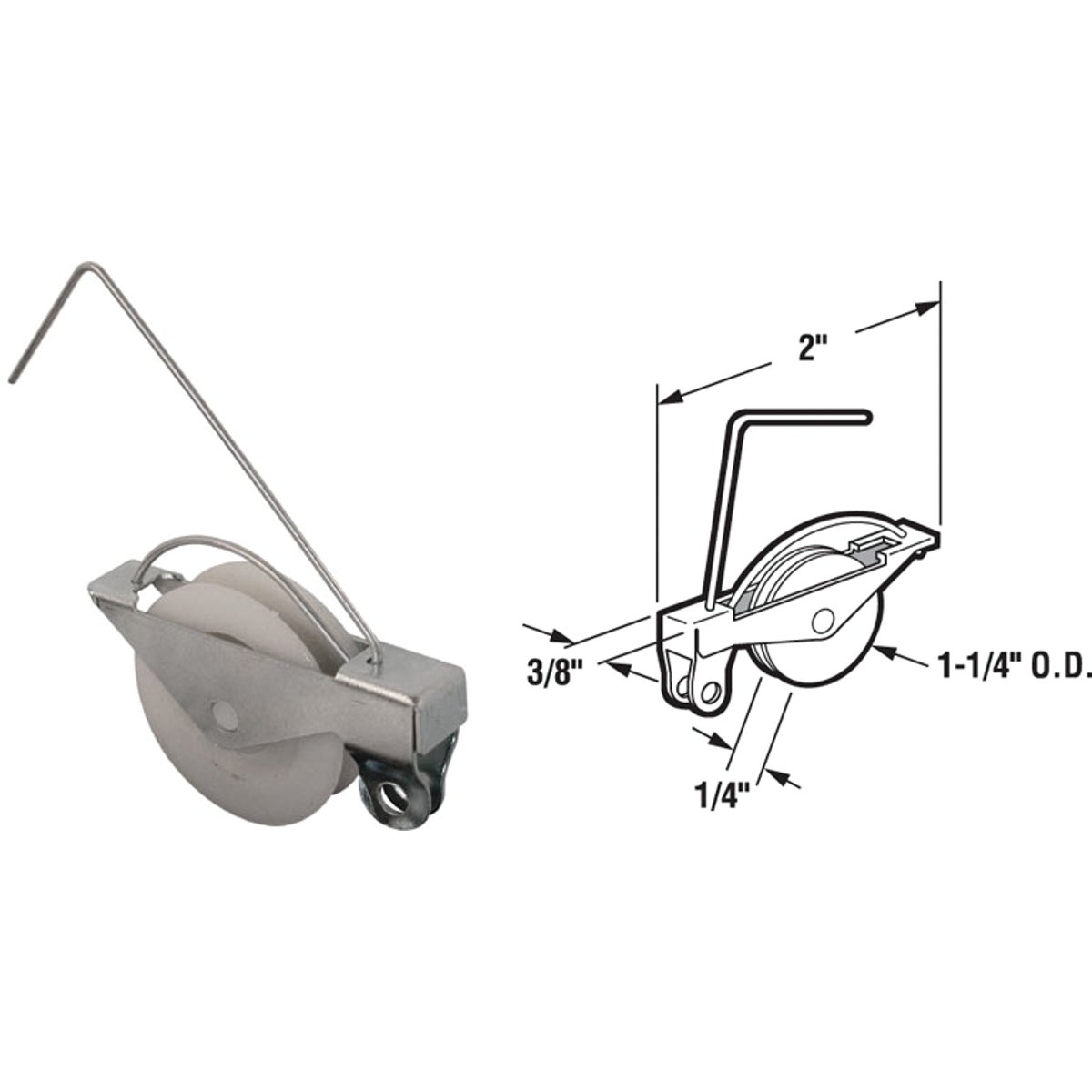 Prime-Line Wire Screen Door Tension Spring with Roller