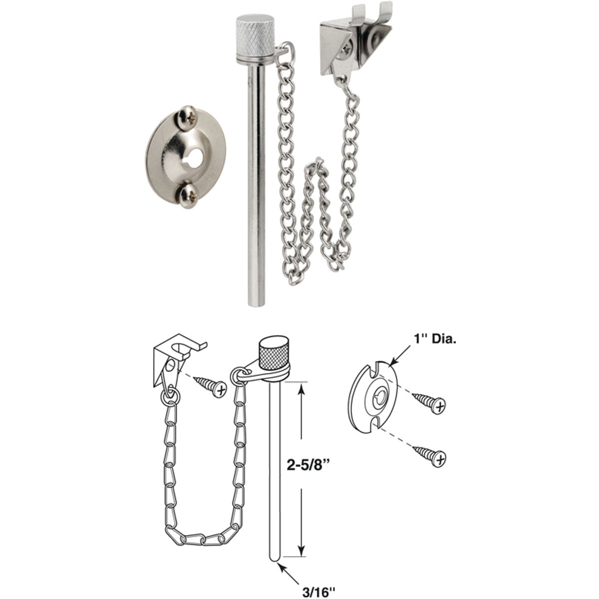 Prime-Line Patio Door Security Pin Lock