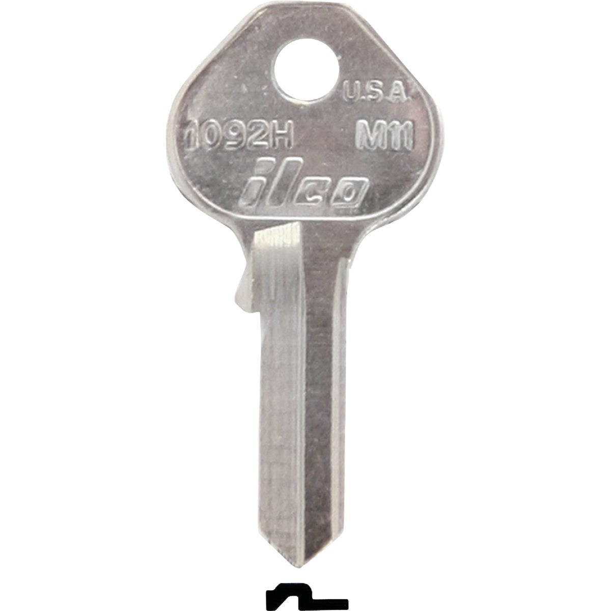 ILCO Master Nickel Plated Padlock Key M11 / 1092H (10-Pack)