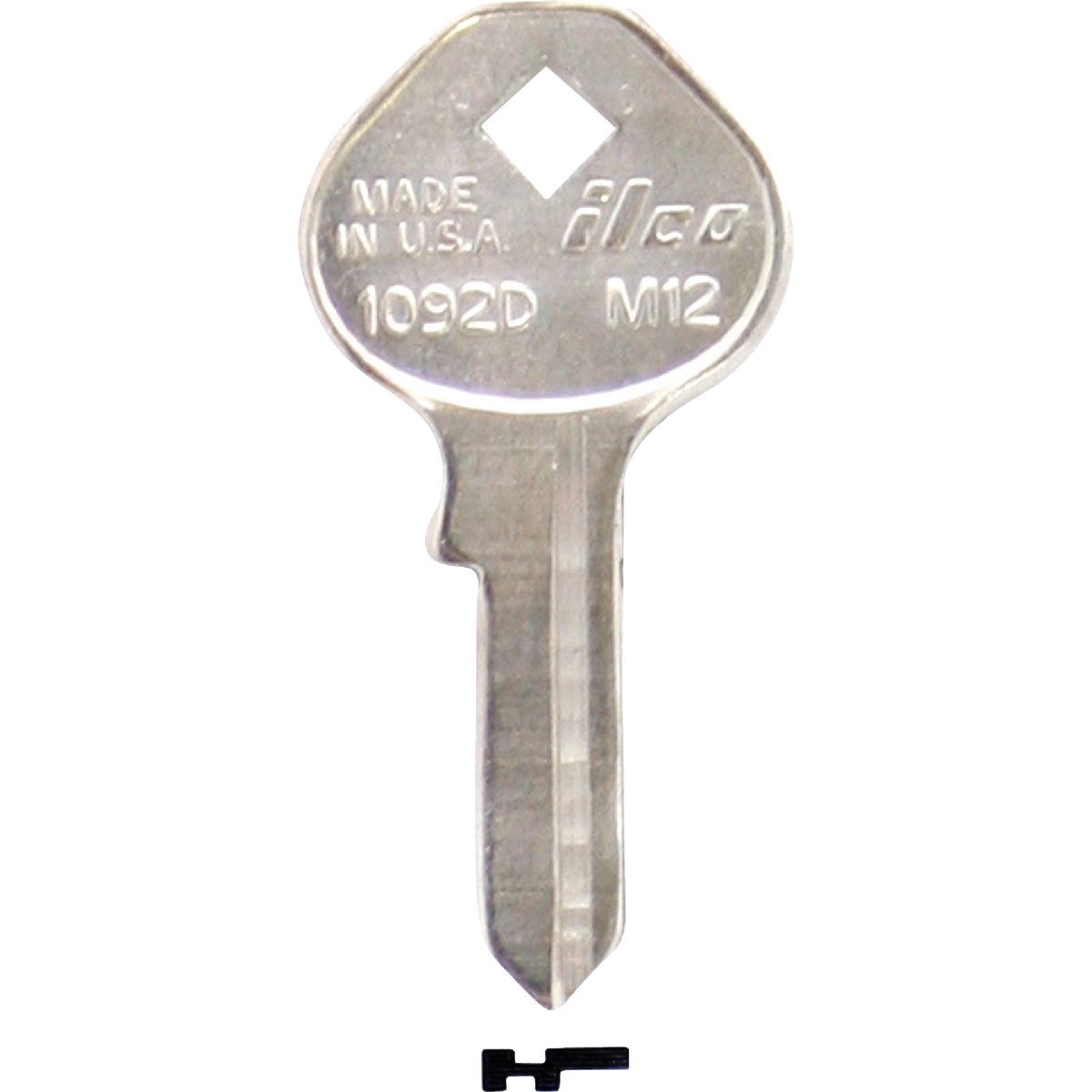 ILCO Master Nickel Plated Padlock Key M12 / 1092D (10-Pack)