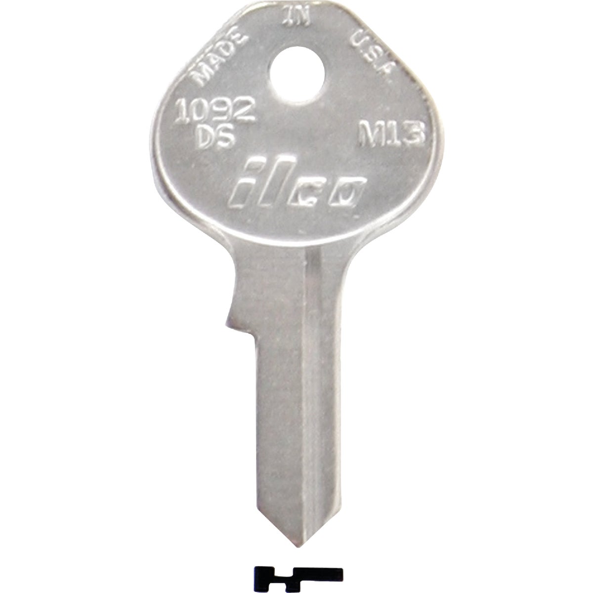 ILCO Master Nickel Plated Padlock Key M13 / 1092DS (10-Pack)