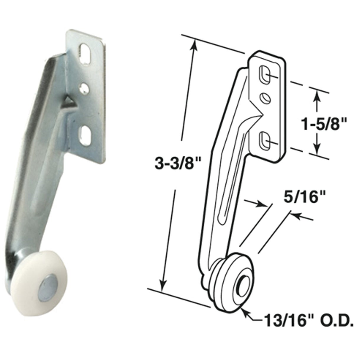 Prime-Line Right Hand Rear Drawer Roller Bracket