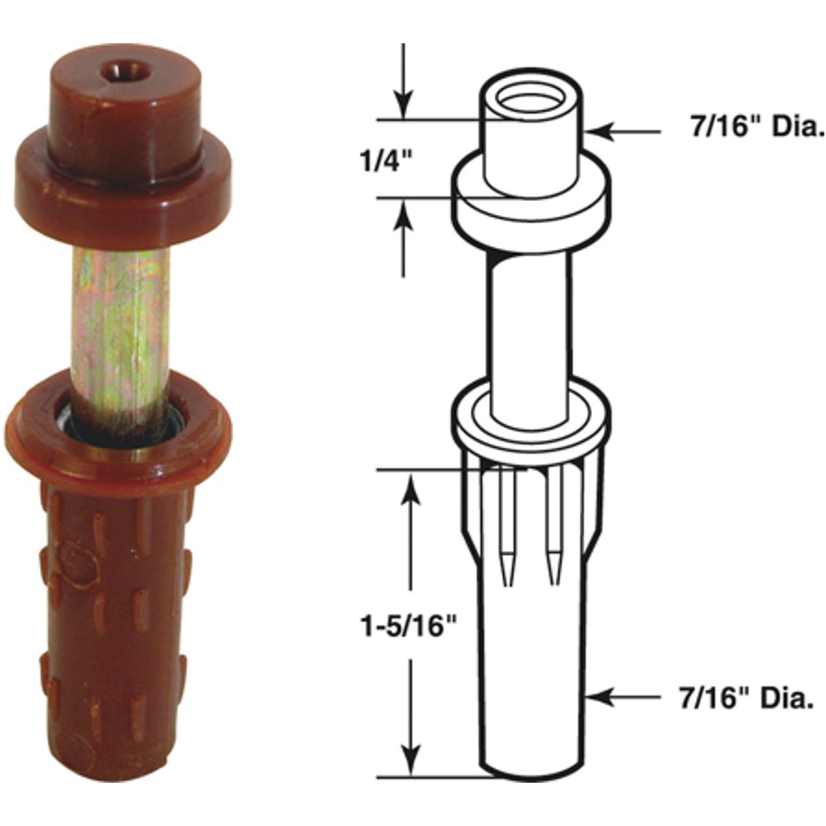 Prime-Line Bifold Door Top Mount Pivot & Guide