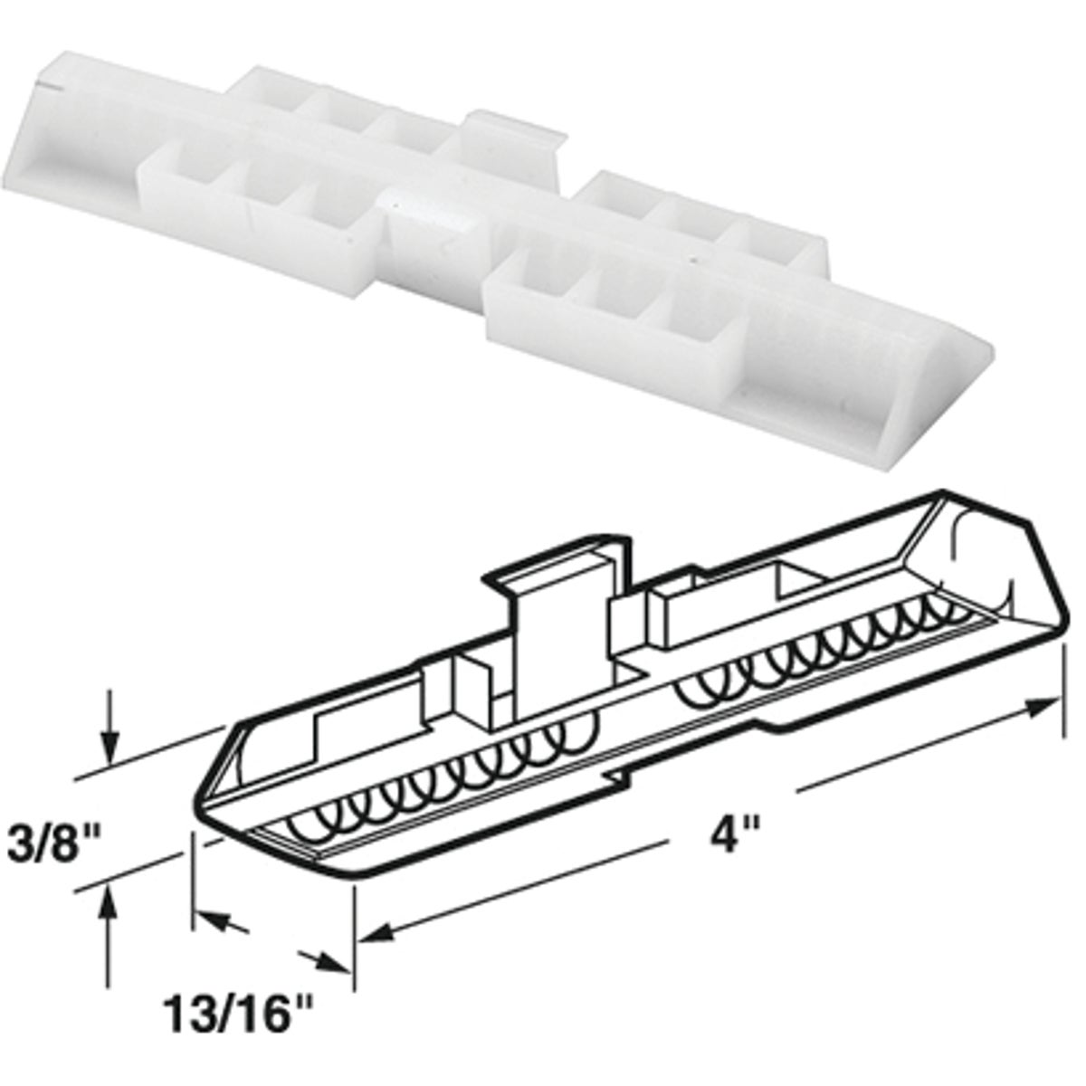Prime-Line Bifold Door Snugger Top Slide Guide