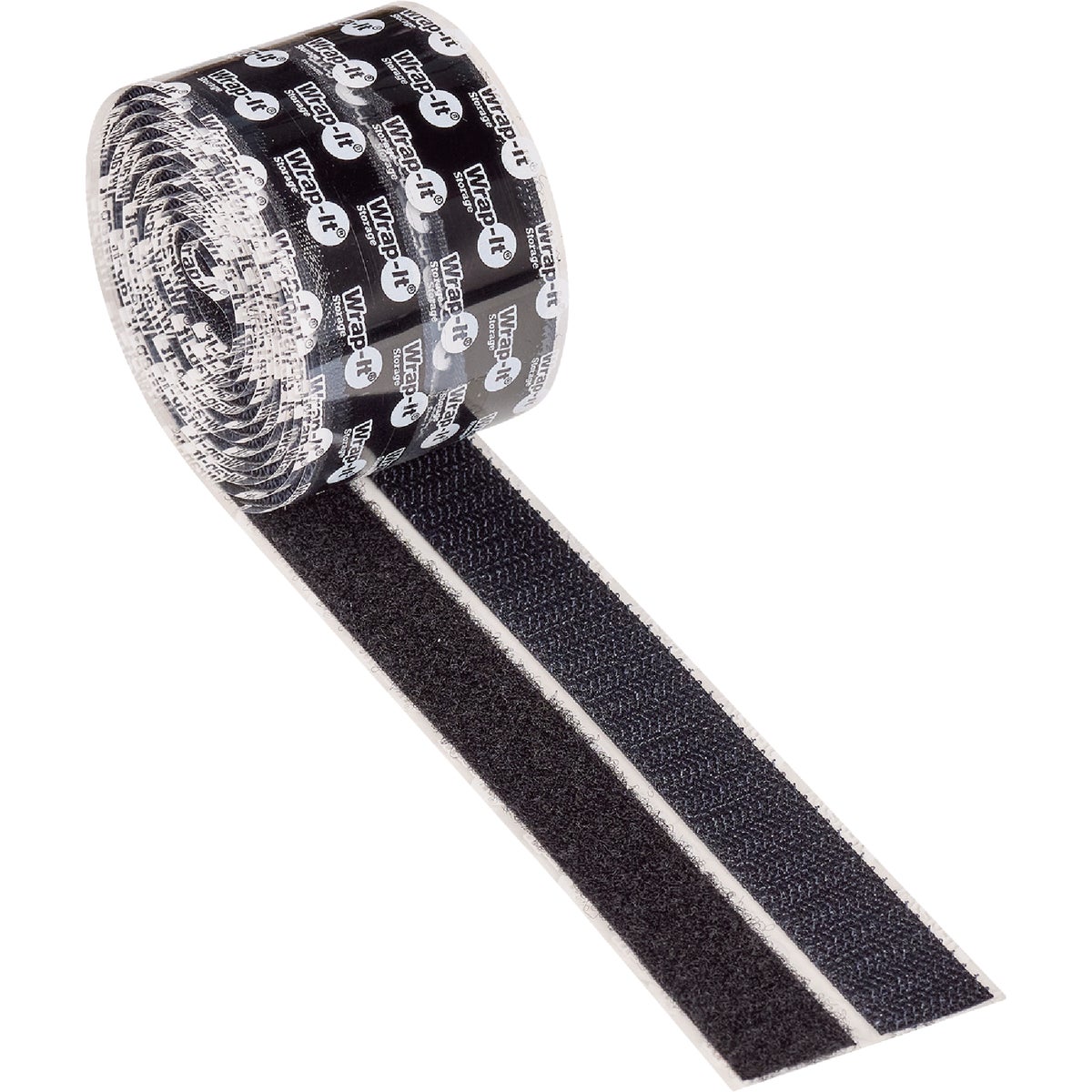 Wrap-It Storage Stick 'Em 3/4 In. x 5 Ft. Black Hook & Loop Roll