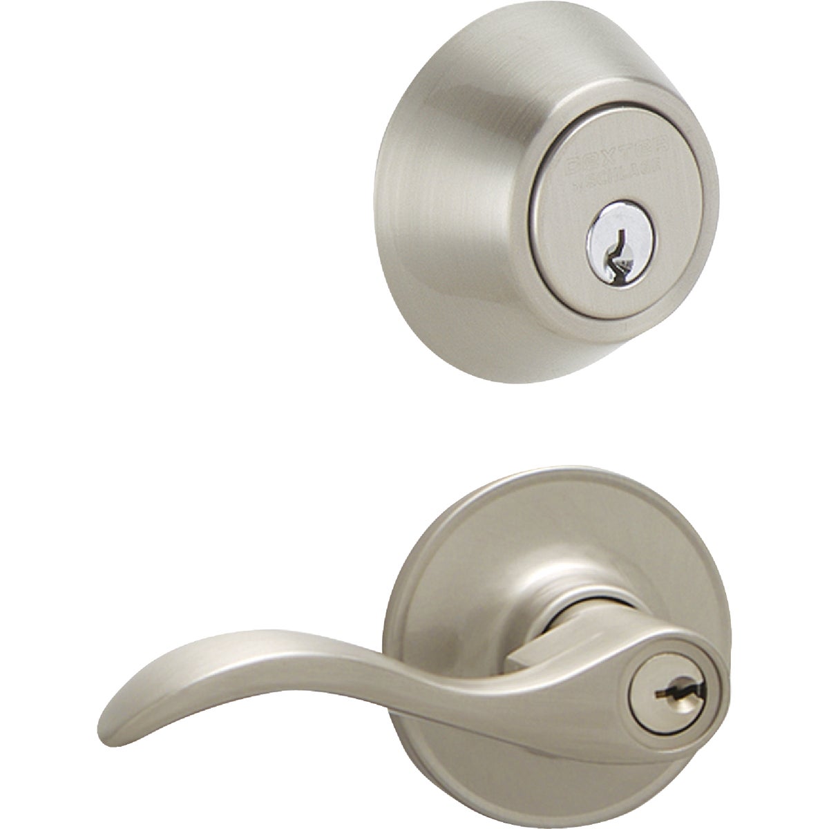 Dexter Seville Satin Nickel Deadbolt and Lever Combo