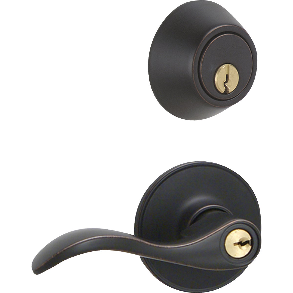 Dexter Seville Aged Bronze Deadbolt and Lever Combo