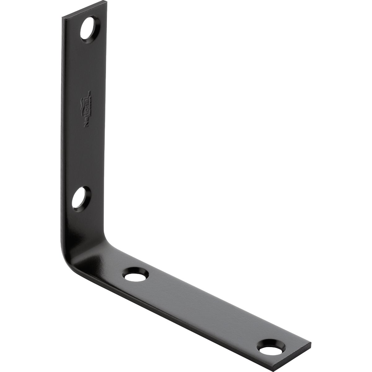 National Hardware 3-1/2 In. x 3/4 In. Black Corner Brace