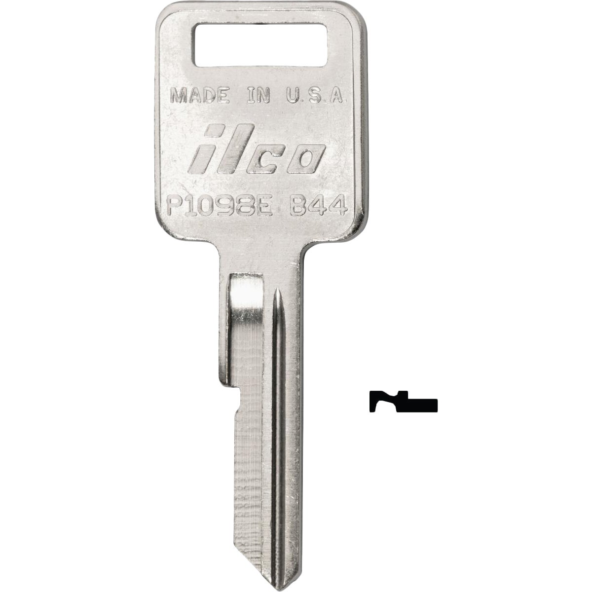 ILCO GM Nickel Plated Automotive Key, B44 / P1098E (10-Pack)