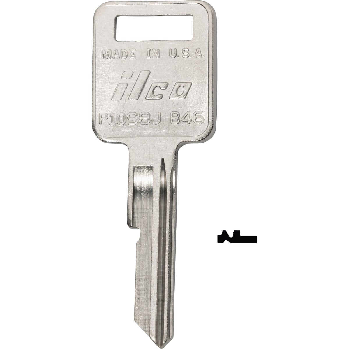 ILCO AMC Nickel Plated Automotive Key B46 / P1098J (10-Pack)