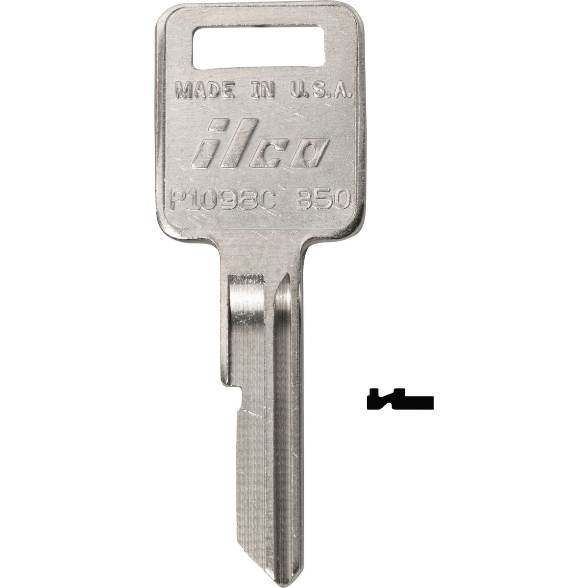 ILCO GM Nickel Plated Automotive Key, B48 / P1098A (10-Pack)
